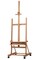 Cappelletto Bettina Premium Studio Easel for Painting - Handmade in Italy, Art Easel in Seasoned Beechwood, Adjustable Height 79"-140.5", Supports 100" Canvases, with Casters & Shelf
